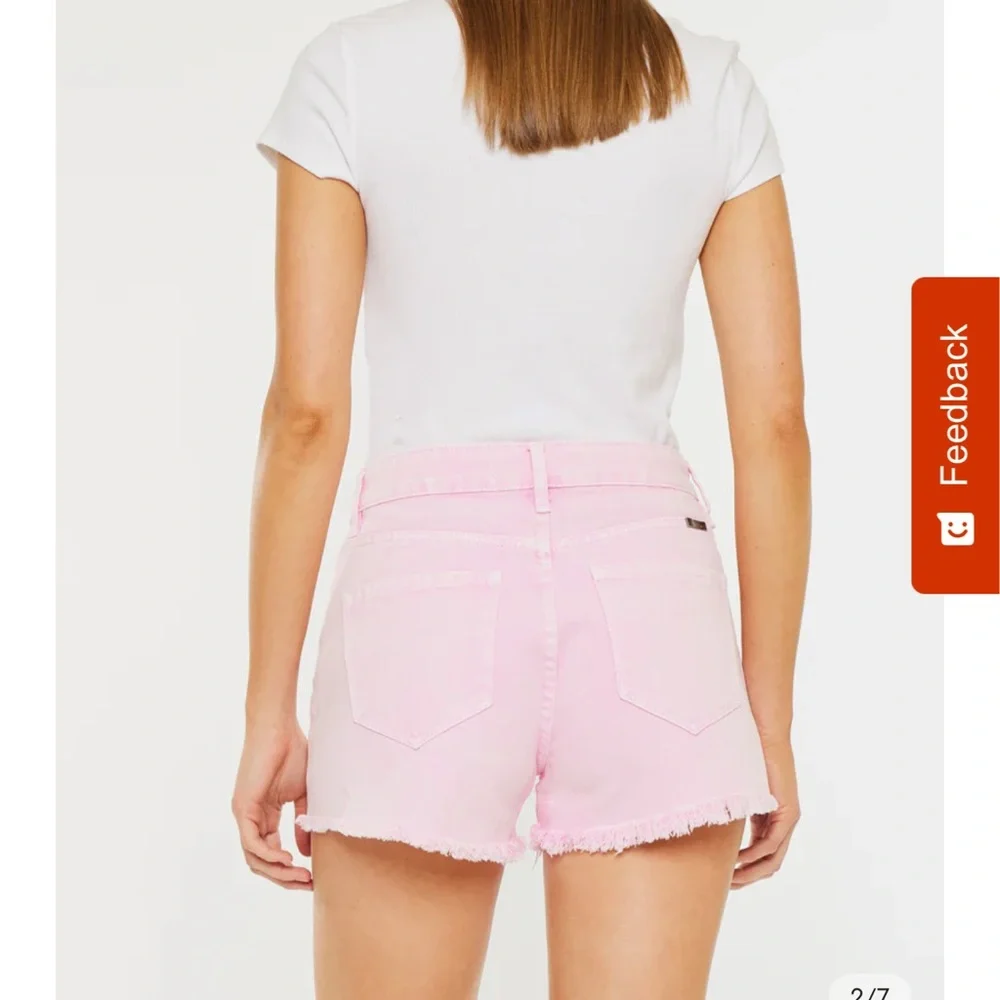 Kancan Octavia High Rise Shorts in Hot Pink Size Large / 32 NWT